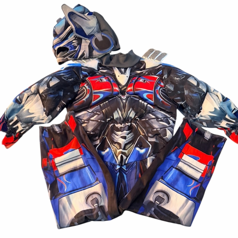 2 pc Transformers Optimus Prime Themed Kids Halloween Costume with Mask Sz 2 T
